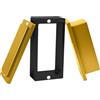 LetCartMaker Stampo per prepressa per colofonia, piastra rettangolare in alluminio da 5 x 10 cm, per estrazione della colofonia, stampo per prestampa durevole e riutilizzabile per hash, kief, fiori, oro premium