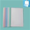 Dvagoent Rilegatura Fogli A4, Dorsini Rilegafogli a4, Ferma Fogli Dorsetti Raccoglitore Cartella Trasparente, 10pz, Plastica pp (Aste Multicolore)