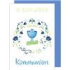 Edition Seidel Esclusivo biglietto di prima comunione con busta, biglietto di auguri per comunione singola (KO272 SW022) (Design 4)