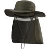 Magracy Cappello da sole da uomo UPF 50+ a tesa larga con patta per il collo, protezione UV, cappello da safari, cappello da pesca, Arancione, Taglia unica