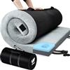 Willpo Materasso in Memory Foam per Campeggio con Borsa da Viaggio, Materassino Portatile Leggero per Tende, Letti per Ospiti, Casa - Grigio, Bambini