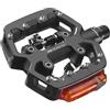 LOOK Cycle - Pedali da Bici GEO Trekking Roc Vision - Pedali Ibridi Ultra Robusti in Alluminio - 1 Lato Automatico, 1 Lato Piatto - Illuminazione Agganciabile - Ideali per Uso Fuoristrada