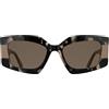 KARL LAGERFELD Women's Sunglasses KL6206S - Black Tortoise/Nude with Solid Nude Lens