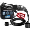 Launch Cavo Ricarica Auto Elettrica Tipo 2, 22KW/7M/32A/3 Fase, Cavo Tipo 2 con Borsa per E Auto EV/PHEV Tipo 2 a Tipo 2 Mode 3 Cavo di Ricarica per T-Mode/E-Golf-Veicoli di Serie, Certificato TÜV