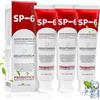 Puasok 3pcs SP-6 Dentifricio Probiotico Sbiancante, Dentifricio con 6 Probiotici, Sbiancamento Denti, Dentifricio Fluoruro Free per Denti Sensibili, Gengive Sane, Alito Fresco Naturale, 140 g per Tubo