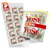 YOSI - 100 preservativi XXL - extra large, lubrificati, con texture extra stimolante