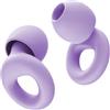HOYIO Tappi Orecchie Antirumore Dormire, 2 Paia in Silicone SNR 27 dB, Riutilizzabili per Lavoro/Studio/Concerti/Viaggi Aerei, Adulti e Bambini con 8 Inserti + Sacchetto Portatile, Viola
