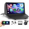 Hikity 4G+64G Android 15 Autoraido per Ford EcoSport Eco Sport 2013-2017 Wireless Carplay Android Auto 9 Pollici Radio Stereo con 32EQ FM/RDS GPS WIFI Bluetooth 32EQ DSP SWC Telecamera