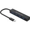Conceptronic CTC4USB3 USB 3.1 (3.1 Gen 2) Type-C 5000 Mbit/s - Hub USB 3.1 (3.1 Gen 2) Type-C, USB 3.0 (3.1 Gen 1) Type-A, 5000 Mbit/s, 0,15 m, Cinese, USB