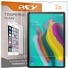 REY Pellicola salvaschermo per Samsung Galaxy Tab S5E - Galaxy Tab S6 10.5, Pellicole salvaschermo Vetro Temperato 9H+, di qualità Premium Tablet (Pack 2X)