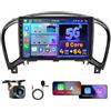 Hikity 8 Core 4G+64G Android Autoradio per Nissan Juke J15 2010-2019/YF15 Infiniti ESQ 2011-2017 con Carplay, 9 Pollici IPS Touch Screen con Navigatore GPS Bluetooth WiFi FM/RDS DSP Retrocamera
