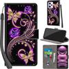 PHINIENLAND Cover per Xiaomi Redmi Note 12 Pro 5G PU Pelle Custodia Flip Motivi