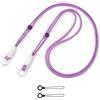VOVMOEYA Tracolla Per Fotocamera, Tracolla Da Collo Compatibile Con Fujifilm Mini 12/11/9/8/7+, Tracolla Lunga A Tracolla Multifunzione Per Fotocamera, Portabadge, Chiavi, Portafoglio (Viola)