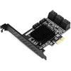 Annadue Scheda di Espansione Pci Sata, 8 Porte Scheda di Espansione da Pcie a Sata3.0 Scheda di Espansione per Controller Sata Scheda di Espansione Interfaccia Sata3.0 per PC