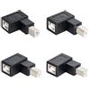 cablecc 4 adattatori USB 2.0 tipo B maschio a femmina estensione orizzontale verticale angolato di 90 gradi per scanner di dischi