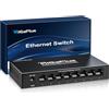 GigaPlus 8 Port 2.5Gb Unmanaged Ethernet Switch with 8* 2.5G Base-T Ports. GiGaPlus 2.5Gbps Network Switch for 2.5Gbps NAS/PC, WiFi6 Router, Wireless AP. Fanless Design, Plug and Play