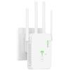 LURICO Amplificatore WLAN, ripetitore WLAN 1200 Mbit/s con tecnologia a 4 antenne, WiFi a doppia banda coprente 2,4 + 5 GHz, senza zone morte, ricezione stabile per tutta la casa