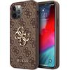 Guess - Custodia per iPhone 12/12 PRO 6,1 GUHCP12M4GMGBR, con Logo 4G Big Metal Marrone
