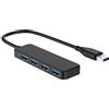 Yizhet Hub USB 3.0 4 Porte, Multiporta USB 3.0 Alta Velocità 5Gbps Sdoppiatore USB 3.0 per PC, Multiple USB Multiplo con Cavo 30cm Compatibile con Mac PRO Mini Surface XPS Windows Linux USB 2.0