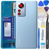 LUVSS Coperchio Copribatteria Scocca Vetro Posteriore Imposta per Xiaomi 12 PRO 5G (Blu)