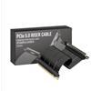 LINKUP - AVA5 Cavo Riser PCIE 5.0 | Pronto per RTX5090 RX9070 GPU | Velocità x16 128GB/s | Compatibile con PCIE 4.0 e WRX80/WRX90E | Angolo Retto Nero 25cm (Lunghezza totale 29cm)