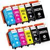 BAISINE 202XL Cartucce d'inchiostro Compatibili per Epson 202 202XL Multipack per Expression Premium XP-6000 XP-6005 XP-6100 XP-6105 XP6000 XP6005 XP6100 XP6105 (confezione da 10)