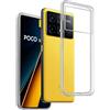 REY Pack 3X Cover in Gel TPU Trasparente per XIAOMI Poco X6 PRO 5G - XIAOMI REDMI K70e 5G, Ultra Sottile 0,33 mm, Morbido Flessibile, Custodia Silicone