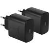 Ysevnotan Caricabatterie USB C 45W 2 - Pack, Super caricabatteria rapida per Samsung Galaxy tablet (Tab A9+/ A9/S11/ S11 Ultra/S10+/S10 Ultra/Tab A11 - serie e altro) e Lenovo Tab M11. Galaxy S25 S24 S23 S22