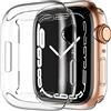 Upeak 2 Pezzi Custodia Cover Apple Watch Series 7 Series 8 45mm, Custodia Case Protettiva per Schermo Morbida in TPU a Copertura Totale per iWatch Series 7/8 45mm, Trasparent