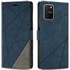 SONWO Cover per Samsung Galaxy A91 / M80S / S10 Lite, Flip Caso in PU Pelle Case Cover Custodia con Slot per Schede e Supporto Stand per Samsung A91 / M80S / S10 Lite, Blu