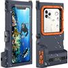 Shellbox Custodia impermeabile per smartphone Bluetooth IPX8, custodia impermeabile per telefono cellulare, per iPhone 13 12 11 Pro Max Samsung Huawei Google OnePlus Xiaomi Redmi Motorola LG