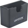 UAYESOK Supporto universale adesivo CB per microfono, altoparlante radio prosciutto, supporto per microfono, staffa di supporto per radio da cruscotto, con retro adesivo 3M, per auto, barca, jeep