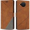 SONWO Cover per Nokia X10 / Nokia X20 Custodia, Flip Caso in PU Pelle Case Cover Premium Portafoglio Custodia per Nokia X10 / Nokia X20, Slot per Schede, Supporto Stand, Marrone