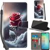 Haninsuze Cover per Samsung Galaxy A18/A17/A26 5G, Rose | Pelle PU Portafoglio, Porta Carte, Magnetica, Libro, Antiurto Custodia
