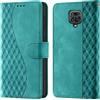 CaseGla Cover per Xiaomi Redmi Note 9 Pro / 9 Pro Max Case PU Pelle Custodia RFID Blocco Kickstand Chiusura magnetica Slot per Schede Portafoglio Flip Custodia per Redmi Note 9S Cover,Turquesa