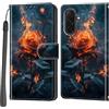 Haninsuze Cover per Samsung Galaxy A18 / A17 / A26 5G, Portafoglio PU Pelle, Rose | Interno TPU Antiurto, Anti-Graffio, Fessura per Schede, Supporto Stand, Design Libro, Flip