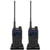 Retevis C62 Walkie Talkie Lungo Raggio, Doppia Banda Ham Radio Ricetrasmittenti Professionali, Walkie Talkie Ricaricabili per Adulti, 2000mAh, Tipo C, per Escursionismo/Caccia/Campeggio (Nero,2 Pezzo)