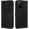 Bravoday Cover per Xiaomi Redmi Note 12S 4G / Redmi Note 12S 4G, Flip Custodia in Pelle PU con Slot per Schede, Portafoglio Custodia per Xiaomi Redmi Note 12S 4G / Redmi Note 12S 4G, Nero