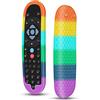 Hydream Custodia in Silicone Compatibile con Sky Q Telecomando EC202 / EC201 Smart TV Vocale Telecomando Guscio per Sky Q Voice Remote Protettiva Cover Anti-Graffio Anti-Scivolo Cassa Copertura (Arcobaleno)