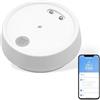 VoltCozy Rilevatore di perdite d'acqua connesso ultra sottile sensore anti-inondazione sirena 100 dB per allarme app e automazione intelligente allarme sensore d'acqua per cucina bagno seminterrato