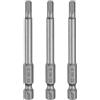 QUARKZMAN 3pz H4,0 Chiavi a Brugola per Punte da Trapano 4mm Punte Metriche Piane 1/4 Attacco Esagonale 75mm (3) Punta Cacciavite Esagonali Magnetico Lungo Industriale per Viti