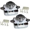 Vastsea 2 Pezzi Caravan Push Lock, Pulsante Per Serratura Armadio, Senza Chiave Chiusura Della Porta a Pulsante con Viti, per Camper, Caravan,Furgone, Yacht, Cabinet Door