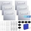 Hanyousheng 6 Pezzi Ganci Autoadesivi per Foto e Specchi, Supporto Forte per Quadri, Pannelli in Dibond/Aluminio e Vetro Acrilico, Portata fino a 8kg - Ideale per Appendere Immagini Pesanti e Specchi