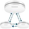 Aroha Link Rilevatore di Fumo Collegabile - Batteria da 10 Anni, Sensore Fumo Interconnesso - Allarme Anticendio - 3 pezzi