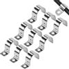 NOLACE 25 Pcs Staffe a U Morsetto per Tubi Acciaio 25mm Inox 305 Spessorato | Elettrici Fermacavi Muro Foro Singolo a U Morsetti Tubi Per il Fissaggio di Cavi Tubi e Fili