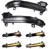 Kakulkomen 2 pezzi Indicatore di direzione dinamico LED per specchietto laterale indicatore lampeggiante luce sequenziale per BMW F20 F21 F22 F30 F31 F35 F80 F32 F33 F36 X1 I3 (pornografico)