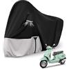 Kistrba Telo moto per esterno per Piaggio Vespa GTV GTS GT60/125/200/250/300 (senza bagagliaio), 420D tessuto Oxford impermeabile resistente all'inverno telo coprimoto copri moto