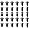 VGOL 30 clip di ricambio per albero di abete auto, diametro asta 9 mm, lunghezza totale 25 mm, larghezza 18,5 mm, rivetti in plastica per griglia parafango copertura motore