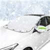 ELNLE Copri Parabrezza per Auto Inverno, Telo Parabrezza Auto Antigelo, con 5 Magneti, Protezione dello Specchietto Retrovisore e Strisce Riflettenti per Applicabile Tutto L'Anno (243 x 105 cm)