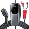VDLPOWEREU Chargeur EV 11 kW 5m, Colonnina Ricarica Auto Elettrica con Adattatore, 11KW Caricabatterie per Veicoli Elettrici da Tipo 2, Cavo di Ricarica per Veicoli Elettrici da 6-16A con Presa Trifase CEE